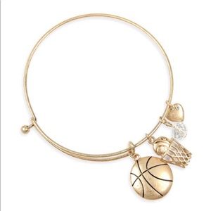 BOUTIQUE ITEM-  BASKETBALL CHARM BRACELET W/ “EAT SLEEP DRIBBLE”